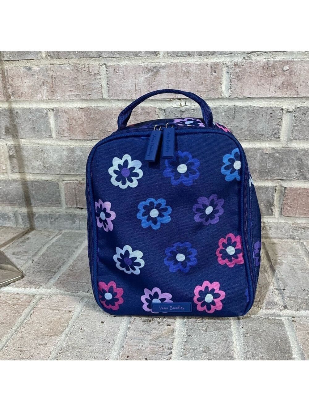 Vera Bradley Navy Floral Lunch Tote